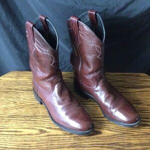 Justin Boots Reddish Brown Western Roper Boots